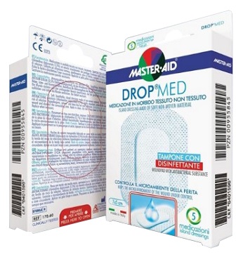 Master Aid Drop Med Adesivo Sterile 14x14 Cm - 5 Pezzi **