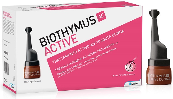 Biothymus Ac Active Donna Trattamento anticaduta formula intensiva 10 Fiale