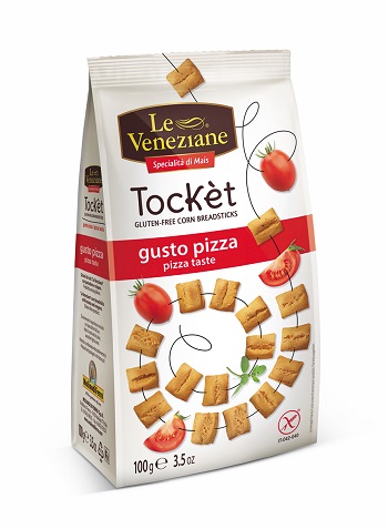 Le Veneziane Tocket Mini Grissini Gusto Pizza senza glutine 100 gr