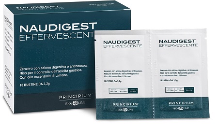 Principium Naudigest Effervescente Integratore Digestione 18 Bustine