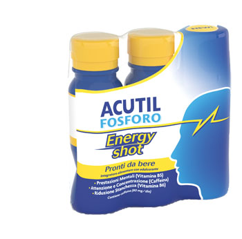 Acutil Fosforo Energy Shot 3 flaconcini da 60 Ml