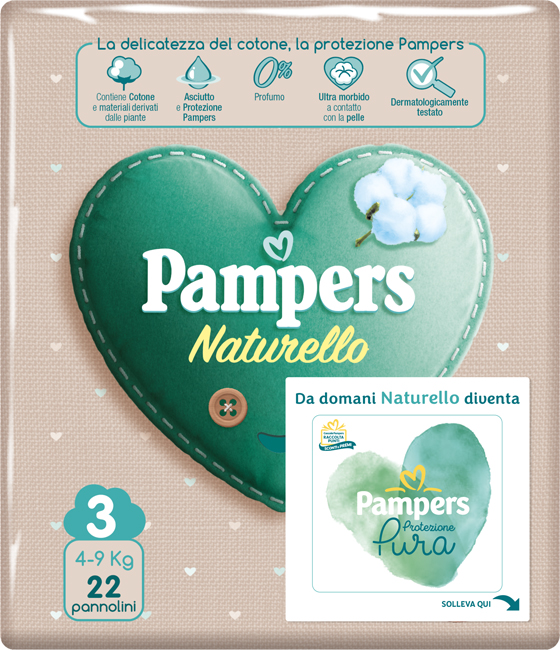 Pampers Natur.3(4-9Kg)22Pezzi-image