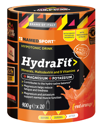 Named Sport Hydrafit Polvere Integratore energetico arancia rossa 400 gr