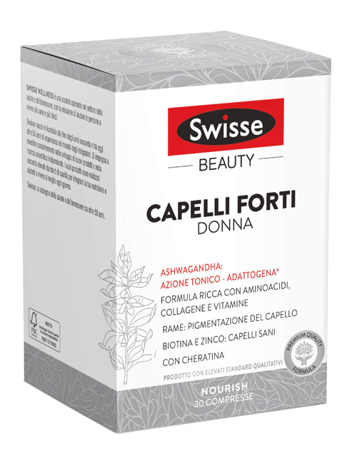 Swisse Integratore per capelli forti donna 30 compresse