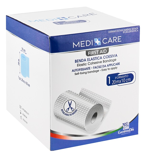 Medicare Benda Elastica Coesiva 10cm x 20m 1 pezzo **