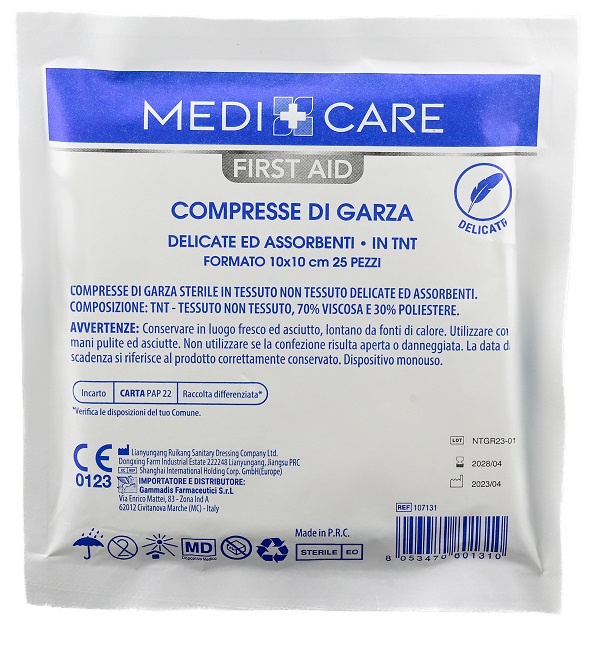 Medicare Compresse di Garza tnt 10x10 cm 25 pezzi **