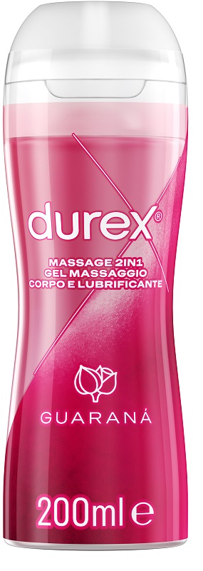 Durex Massage 2 in 1 Gel Massaggio corpo lubrifcante al Guaranà