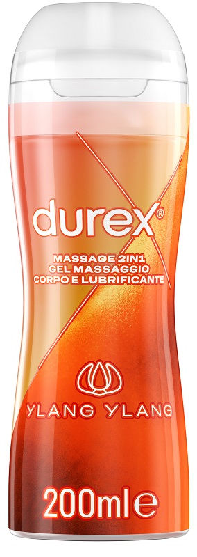 Durex Massage 2 in 1 Ylang Ylang Gel Lubrificante sensuale 200 Ml