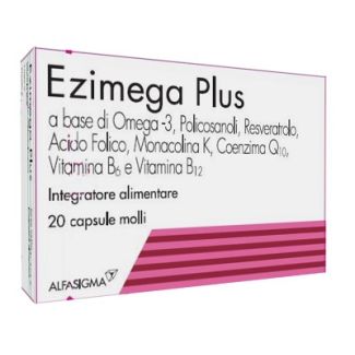 Ezimega Plus Integratore alimentare per il controllo Colesterolo 20 Capsule Molli