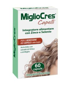 MiglioCres Capelli Integratore Anticaduta per Capelli 60 Capsule