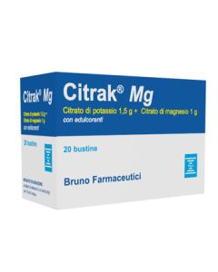 Citrak MG integratore di magnesio e potassio 20 bustine 