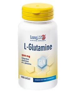 LongLife L-glutamine Integratore aminoacidi 100 Capsule 