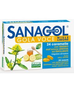 Phyto Garda Sanagol Erisimo Caramelle Balsamiche Miele E Limone 24 Pezzi 