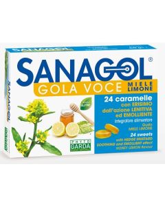 Phyto Garda Sanagol Erisimo Caramelle Balsamiche Miele E Limone 24 Pezzi 