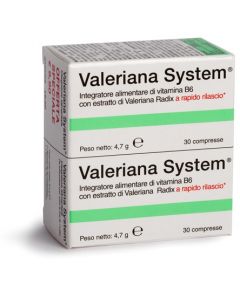 Valeriana System Integratore Contro Insonnia 30+30 Compresse 