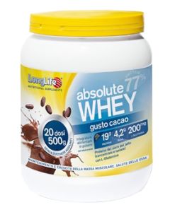 LongLife Absolute Whey Cacao Integratore Di Proteine 500 g 20 Dosi 