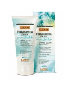 Guam Dren Fangocrema Effetto Freddo Drenante Gambe Glutei 200 ml 