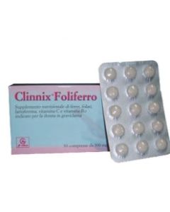 Clinnix Foliferro integratore indicato in gravidanza 30 compresse 