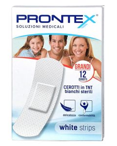 Prontex Cerotti White Strips Formato Grande 12 Pezzi **