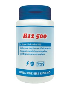 B12 Cianocobalamina integratore per combattere la stanchezza 100 capsule