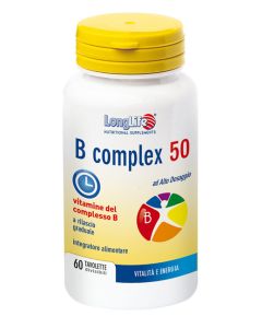 Longlife B Complex 50 T/R Integratore Vitaminico 60 Tavolette 