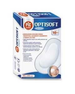  Pic Optisoft Comfort Medicazione Oculare Adesiva Sterile 95x65mm 10 pezzi 