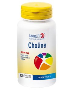 Longlife Choline Integratore per la funzione Epatica 100 Tavolette 