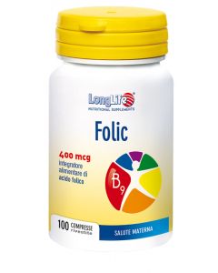 LongLife Folic Integratore acido folico 100 Compresse 