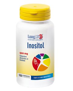 LongLife Inositol Integratore Inositolo per Metabolismo 100 Tavolette 