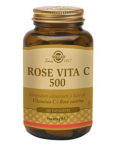 Solgar Rose Vita C 500 Integratore Vitamina C 100 Tavolette 