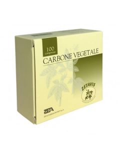 Zetavis Carbone Vegetale integratore per gonfiore addominale 100 compresse
