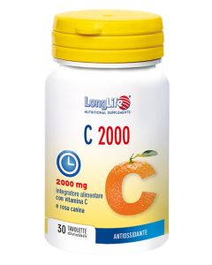 LongLife C 2000 Integratore vitamina C rilascio graduale 30 tavolette 
