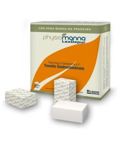 Physiomanna Laxdepur Integratore per Il Transito Intestinale con Manna da Frassino 12 Panetti