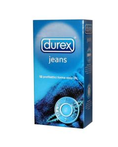 Durex Jeans preservativi Easy-On 12 Pezzi 