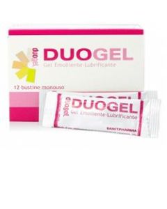 Duogel Gel intimo emolliente, lubrificante e deodorante adatto ad un uso quotidiano per le zone intime della donna 12 bustine da 4 Ml 