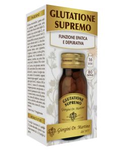 Dr Giorgini Glutatione Supremo Integratore Funzionalità Epatica e Depurativa 80 Pastiglie 