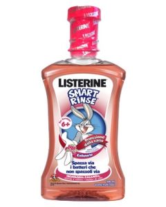 Listerine Smart Rinse Collutorio Bambini Senza Alcol Frutti Rossi 500 ml