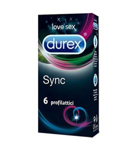 Durex Sync Preservativi Ritardanti e Stimolanti 6 Pezzi 
