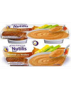 Nutilis pasti Manzo e Verdura 2 confezioni da 300 Gr 