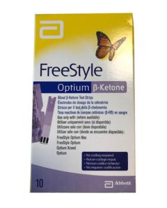 FreeStyle Optium β-Ketone 10 strisce reattive **