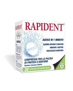 Rapident Compresse per protesi 32 Pezzi **