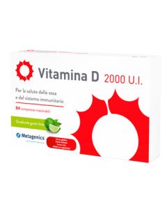 METAGENICS VITAMINA D 2000 UI 84 compresse masticabili 