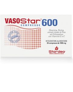 Vasostar 600 integratore per il regolare funzionamento dei vasi sanguigni 30 compresse 