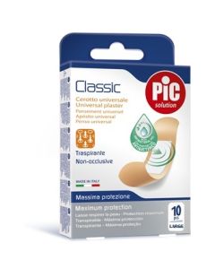  Pic Classic Cerotto Large Antibatterico 25 x 72 cm 10 Pezzi 