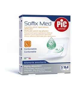 Pic Soffix Med Cerotto Post Operatorio Delicato 10x8 cm 5 Pezzi 