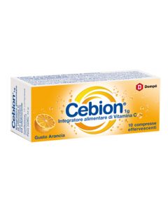 Cebion Effervescente Arancia Integratore Vitamina C 10 Compresse 