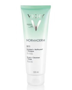 Vichy Normaderm 3in1 esfoliante illuminante detergente tubetto 125 ml 