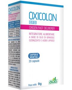 Oxicolon Oxigen Fast deliverer Integratore per la naturale eliminazione dei gas intestinali 20 compresse 