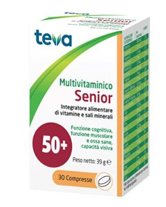 Teva Multivitaminico Senior 50+ Integratore Alimentare 30 Compresse