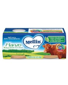 Mellin Omogeneizzato di Manzo 2X80 gr 